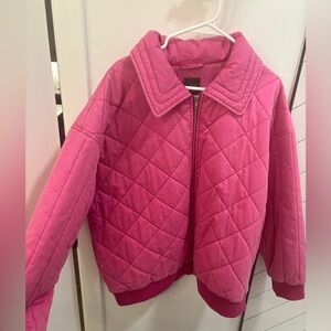 Wild Fable Pink Quilted Puffer Jacket